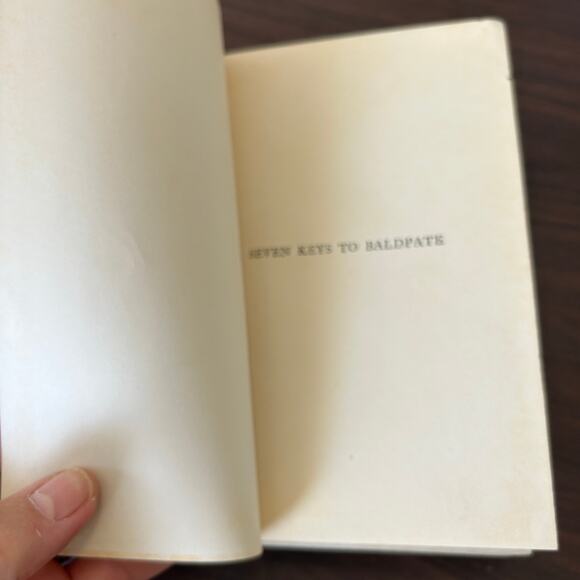 7 Keys to Baldpate by Earl Derr Biggers 1913 FIRST EDITION Skeleton Key Cover - Picture 9 of 16